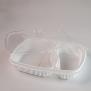 2 CP PLATTER WHITE WITH LID