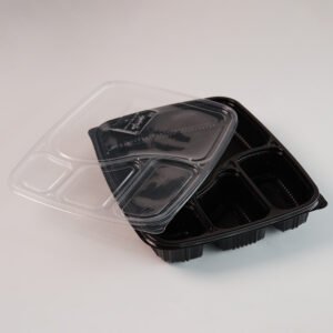 4 CP PLATTER BLACK WITH LID