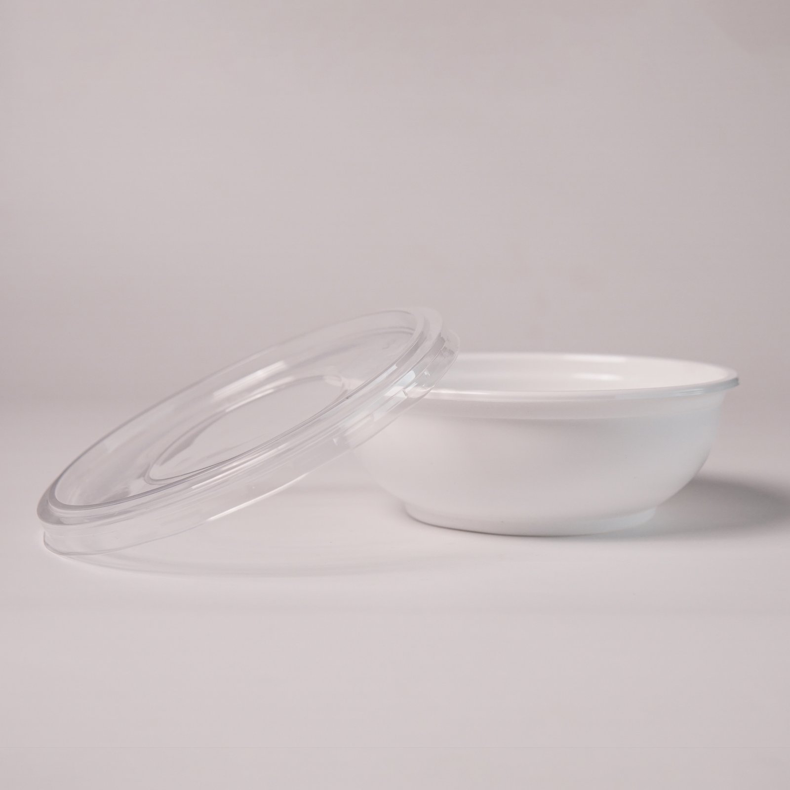 RICE BOWL 500ML CONTAINER (MILKY/BLACK)