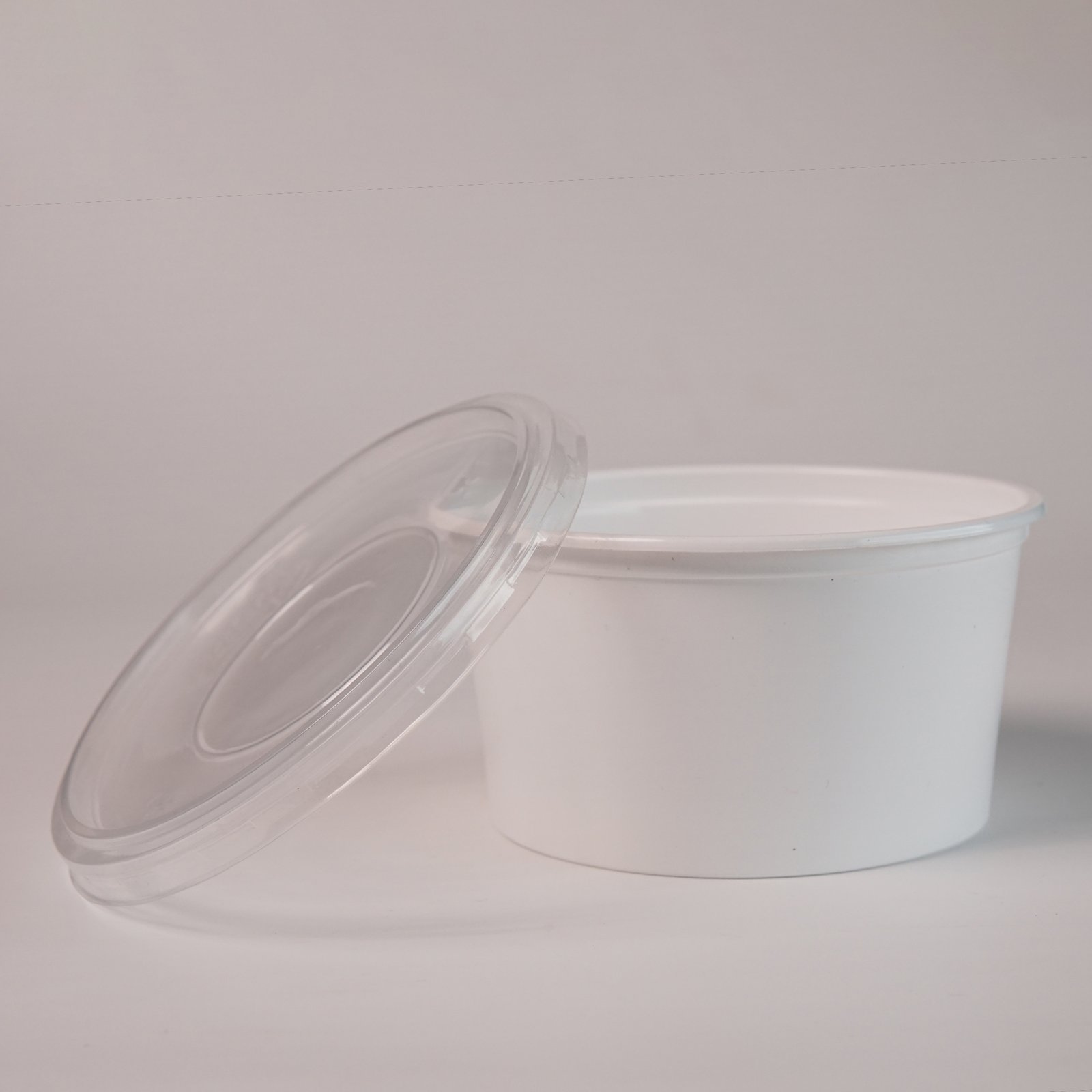 CONTAINER 1000ML FLAT (MILKY/BLACK)