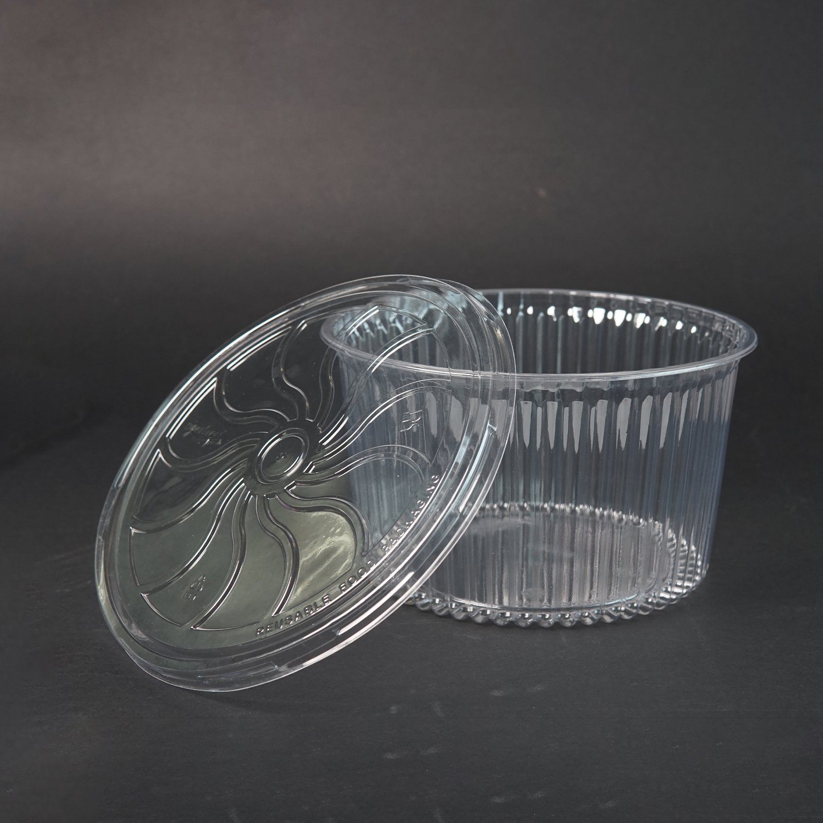 PET ROUND CONTAINER CAKE 127H