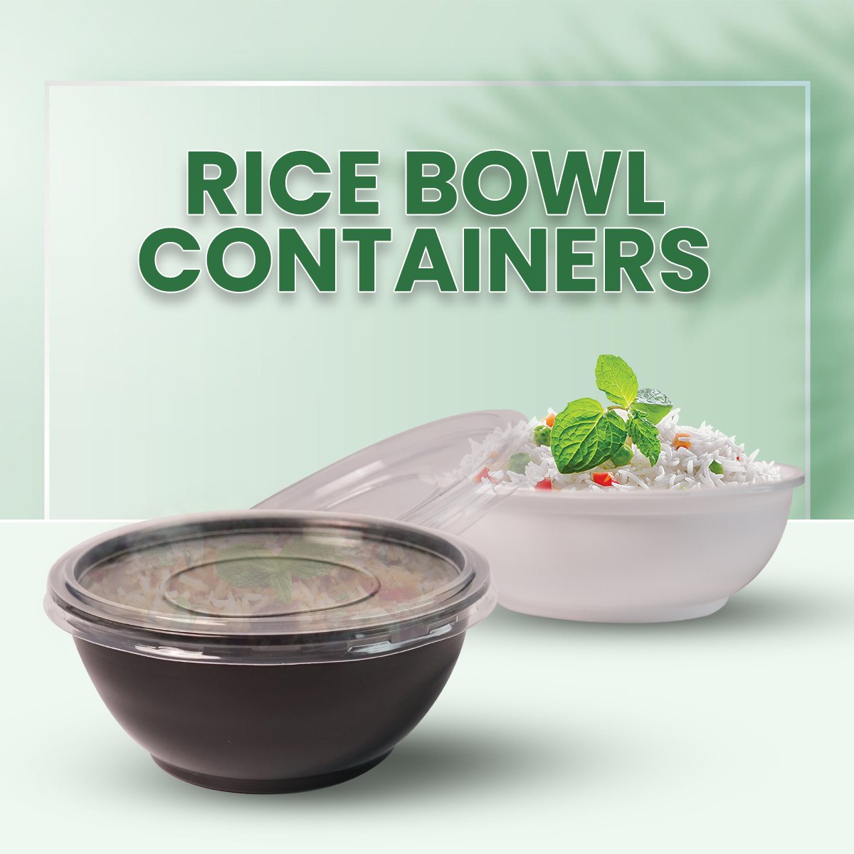 RICE BOWL CONTAINERS WITH LIDS